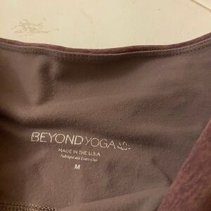 Beyond yoga space dye leggings, worn minimally